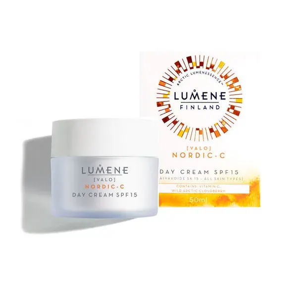 Дневен крем с витамин С за блясък и сияние Lumene Nordic-C Valo SPF 15 50 ml.