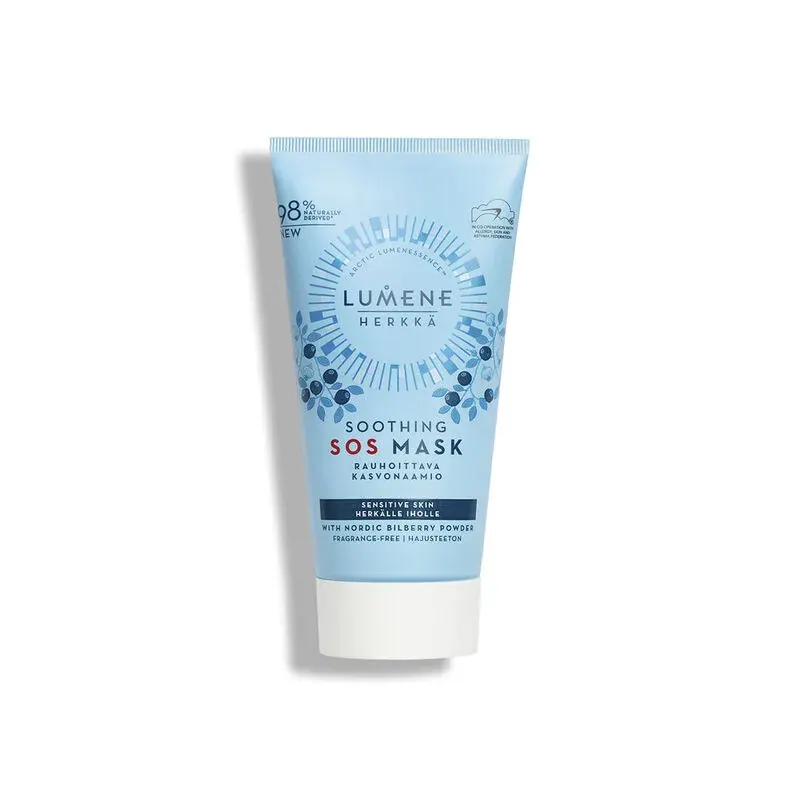 Хидратираща маска SOS за чувствителна кожа Lumene Herkka 75 ml.