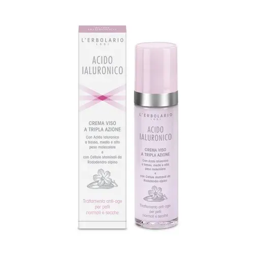 Крем за лице за суха кожа Lérbolario с хиалуронова киселина 50 ml.