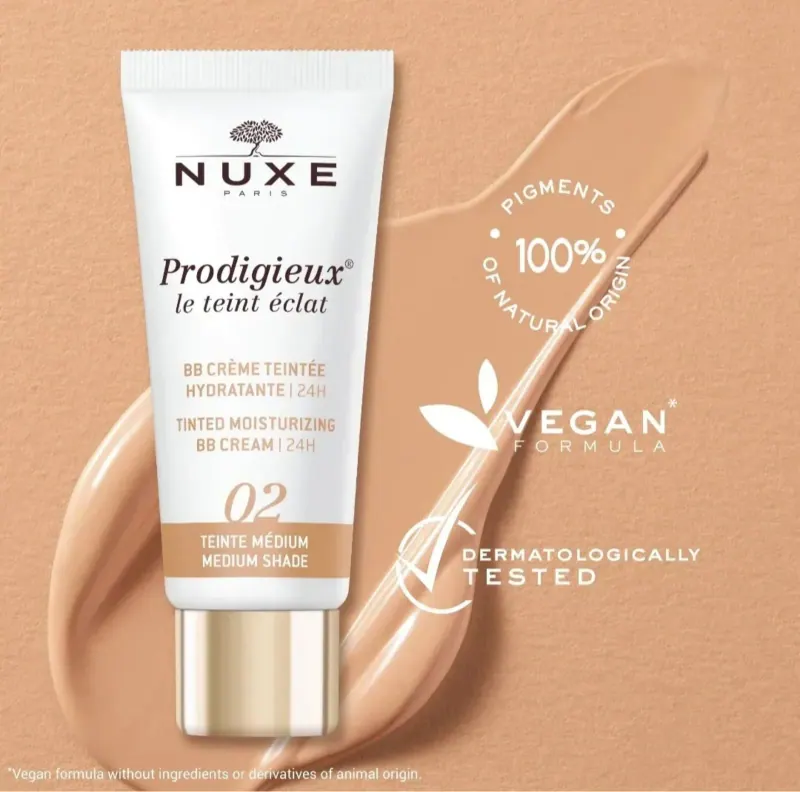 Nuxe Prodigieux Хидратиращ ВВ крем 02 Medium Shade 30 мл.