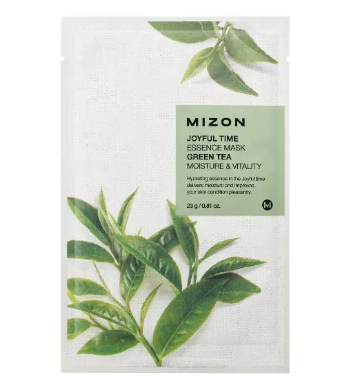 Mizon Joyful Time Essence Текстилна маска със Зелен чай 23 гр.