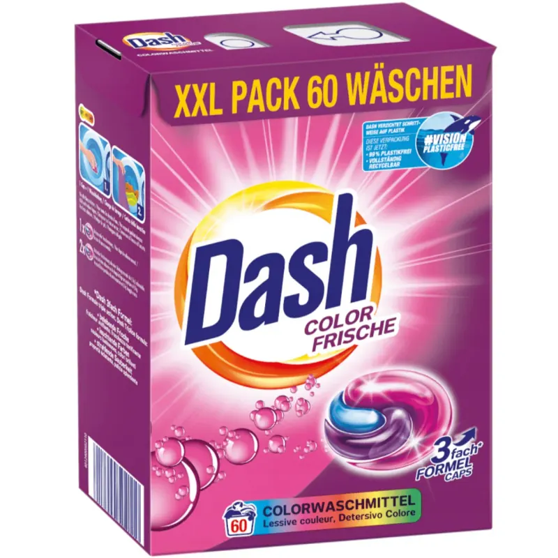 Dash Color Frische Капсули 3в1 за пране на цветни дрехи , 60 бр.