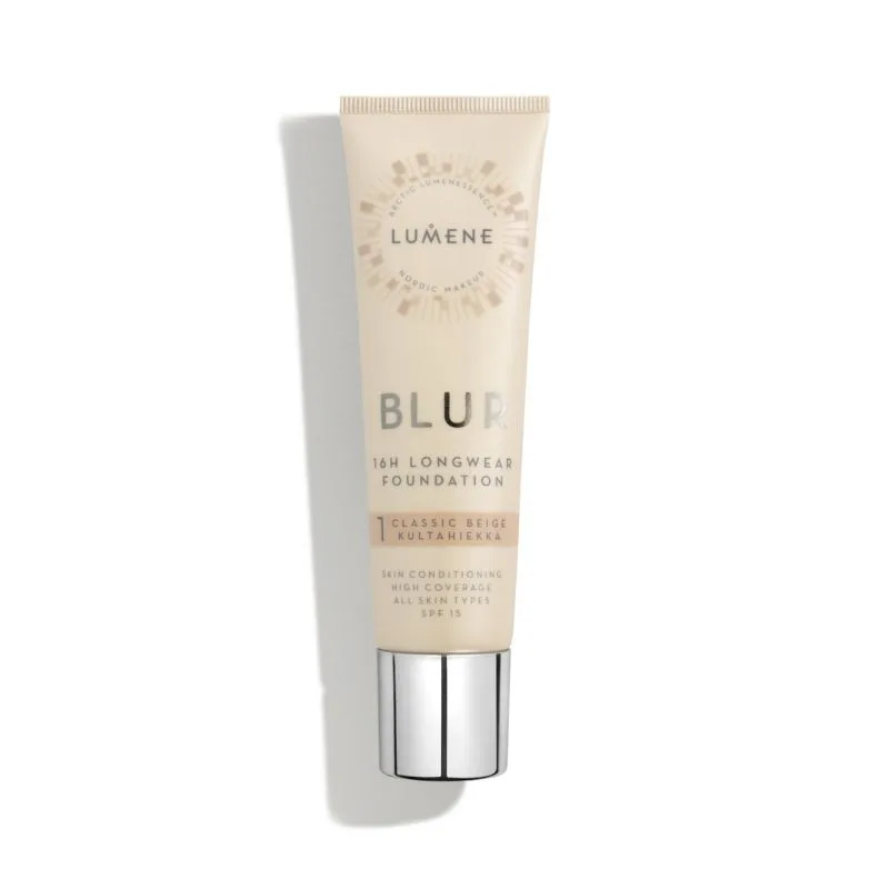 Vegan дълготраен фон дьо тен SPF 15 Lumene Blur 16H Longwear 30 ml.