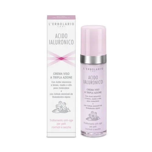 Крем за лице за суха кожа Lérbolario с хиалуронова киселина 50 ml.