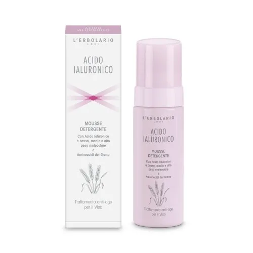 Почистващ мус за лице Lérbolario с хиалуронова киселина 150 ml.