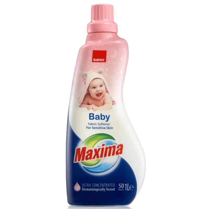 Омекотител концентрат Sano Maxima Baby за чувствителна кожа 1L.