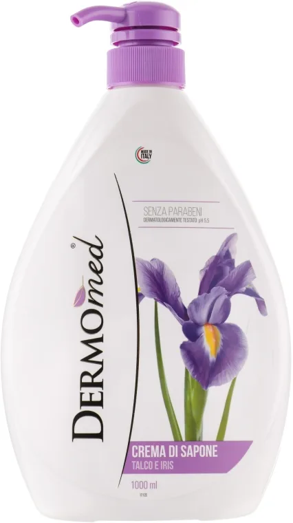 Течен сапун Dermomed Талк и ирис 1000 ml.