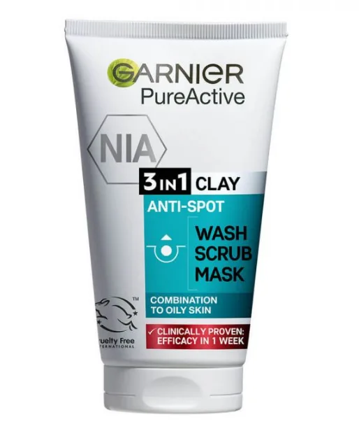 Почистващ гел за лице 3 в 1 Garnier Pure Active 150 ml.
