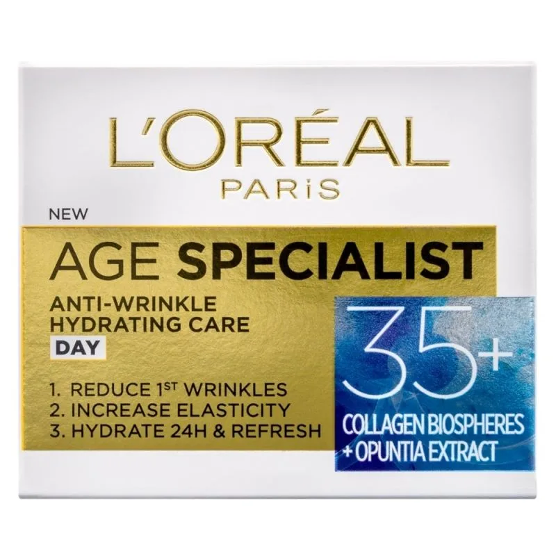 Хидратиращ дневен крем против бръчки 35+ LÓreal Age Specialist 50 ml.