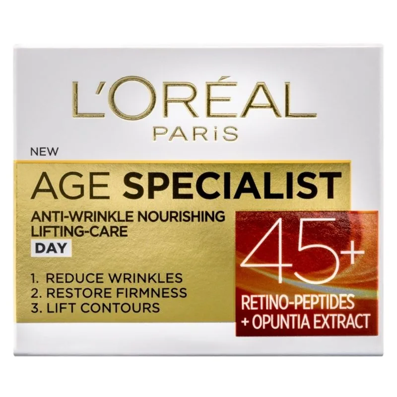 Хидратиращ дневен крем против бръчки 45+ LÓreal Age Specialist 50 ml.