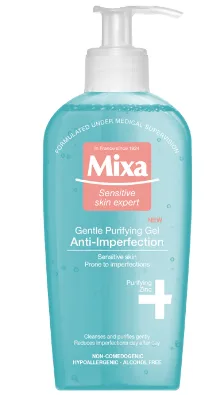 Почистващ гел за лице против несъвършенства за проблемна и мазна кожа Mixa Anti-Imperfection 200 ml.