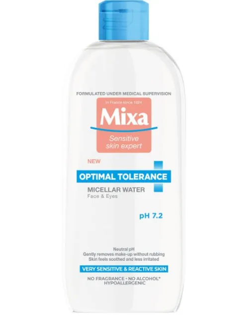 Мицеларна вода за чувствителна и реактивна кожа Mixa Optimal Tolerance 400 ml.