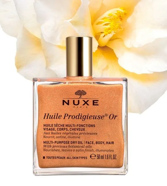 Nuxe Huile Prodigieuse сухо олио със златисти частици, 50 мл.