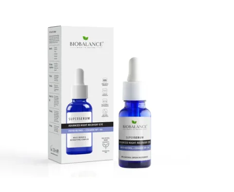 Biobalance Супер околоочен серум за нощно възстановяване с Фито Ретинол и Серамиди 20 мл.