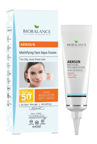 Biobalance Aqua Fusion Матиращ крем за проблемна кожа с SPF 50, 40 мл.