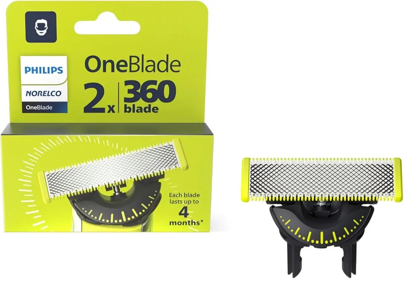 Philips One Blade 360 Резервно ножче, 1 бр.